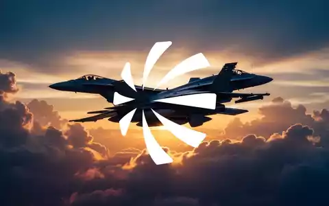 Silhouette eines modernen Militärjets vor einem dramatischen Sonnenuntergangshimmel als Symbol für die Luftfahrtindustrie. - Foto: über boerse-global.de
