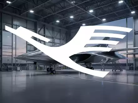 Moderne Flugzeughalle mit technischer Präzision und industrieller Ästhetik. - Foto: über boerse-global.de