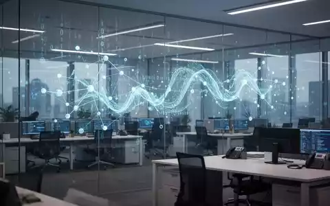 Moderne Regierungsbehörde mit digitalen Datenvisualisierungen, die KI-gesteuerte öffentliche Verwaltung darstellen. - Foto: über boerse-global.de