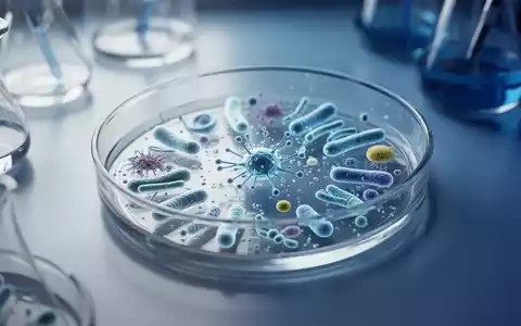 Laboraufnahme einer Petrischale mit mikroskopischer Darstellung von Darmbakterien und Stoffwechselprodukten. - Foto: über boerse-global.de