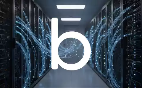 Abstraktes, atmosphärisches Bild eines modernen Serverraums mit blauen Lichtleitern, das die Stimmung im Halbleitersektor darstellt. - Foto: über boerse-global.de