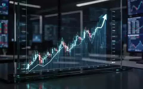 Ein digitaler Aktienchart mit einem steigenden Trend auf einem dunklen, modernen Bildschirm. - Foto: über boerse-global.de
