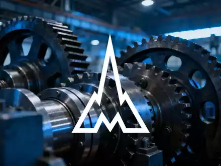 Abstrakte Darstellung industrieller Fertigung und Maschinenbau in einer modernen Fabrikhalle. - Foto: über boerse-global.de