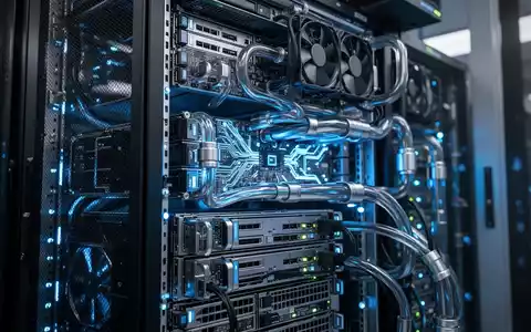 Moderne Hightech-Rechenzentrum-Serverracks mit fortschrittlicher Hardware und professionellen Kühlsystemen. - Foto: über boerse-global.de