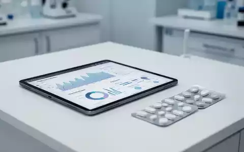 Ein moderner Labortisch mit einem Tablet für Gesundheitsanalysen und einer Medikamentenpackung zur Gewichtsreduktion. - Foto: über boerse-global.de