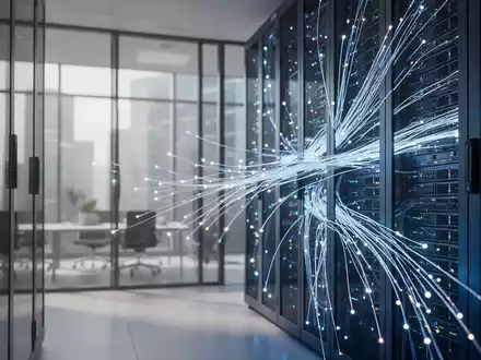 Moderne Serverräume und IT-Infrastruktur als Symbol für die digitale Transformation der HR-Systeme. - Foto: über boerse-global.de