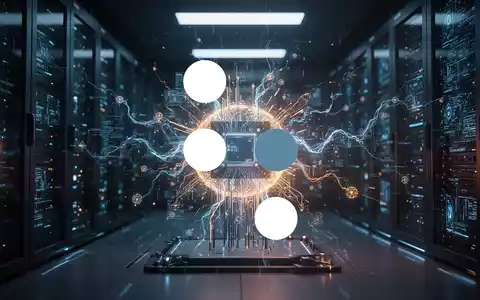 Abstrakte Darstellung eines Quantencomputer-Prozessors in einer technologischen Umgebung mit Lichteffekten. - Foto: über boerse-global.de