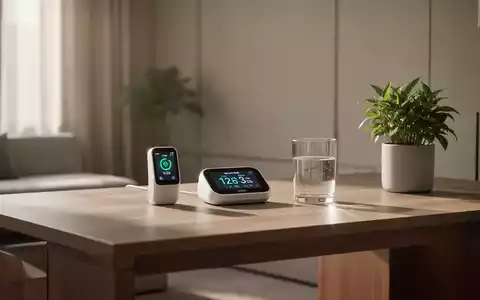 Ein minimalistischer Arbeitsplatz mit digitalen GesundheitsgerĂ€ten und einer Pflanze im sanften Morgenlicht. - Foto: ĂŒber boerse-global.de