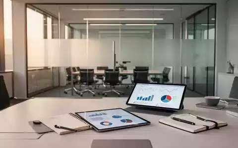 Moderner, aufgeräumter Büroarbeitsplatz mit Tablet und Geschäftsunterlagen, der eine professionelle Arbeitsatmosphäre vermittelt. - Foto: über boerse-global.de