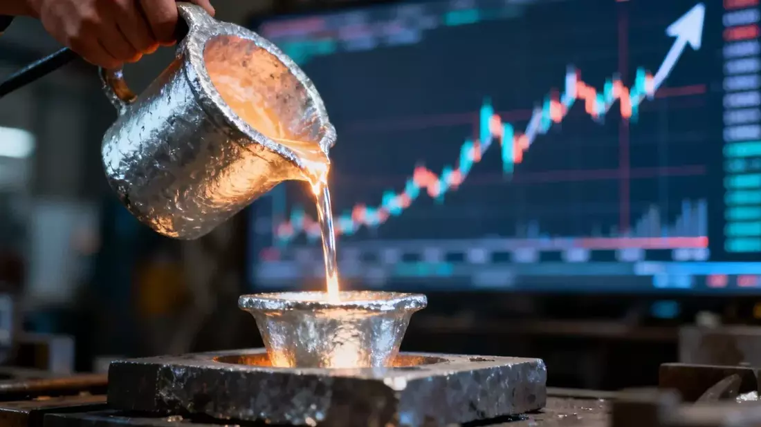 Plata cae más de 3,8% por tipos al alza y tensiones geopolíticas