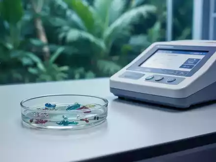 Medizinisches Labor mit wissenschaftlichen Analysegeräten im Kontext der tropischen Virusforschung. - Foto: über boerse-global.de