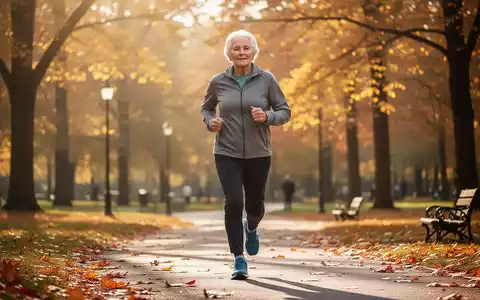 Eine ältere Person beim Joggen in einem sonnigen Park als Symbol für einen aktiven Lebensstil zur Demenzprävention. - Foto: über boerse-global.de