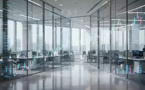 Modernes Bürogebäude mit digitaler Datenvisualisierung als Symbol für SAP-Cloud-Technologie und Geschäftsentwicklung. - Foto: über boerse-global.de