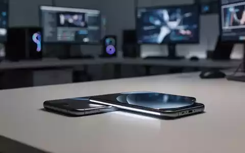 Modernes Smartphone auf minimalistischem Schreibtisch, symbolisiert nahtlosen drahtlosen Wechsel zwischen mobilen Plattformen. - Foto: über boerse-global.de