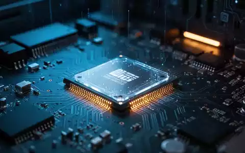 Nahaufnahme eines Hightech-Mikroprozessorchips auf einer Leiterplatte, der Cybersicherheit auf Hardware-Ebene darstellt. - Foto: über boerse-global.de