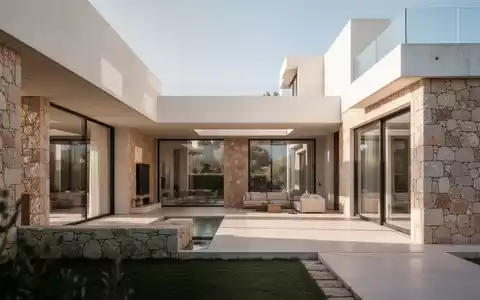 Moderne Villa in Portugal vor sonnigem Himmel als Symbol für den vereinfachten Verkauf von geerbten Immobilien. - Foto: über boerse-global.de
