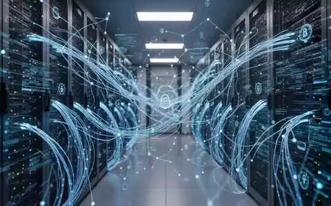 Digitale Darstellung eines Cyberangriffs mit Datenströmen durch High-Tech-Serverinfrastruktur. - Foto: über boerse-global.de