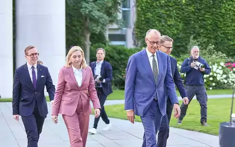 Amthor, Warken, Merz und Linnemann am 24.07.2026 - Foto: via dts Nachrichtenagentur