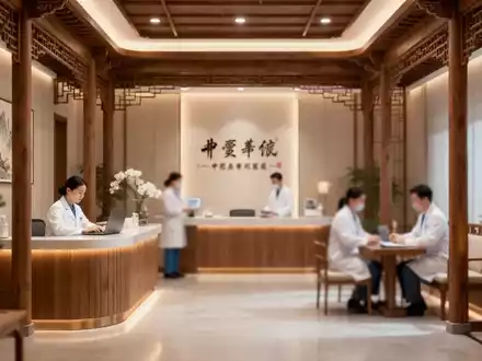 Moderne TCM-Klinik mit einer Mischung aus zeitgenössischem Design und traditionellen chinesischen Elementen. - Foto: über boerse-global.de