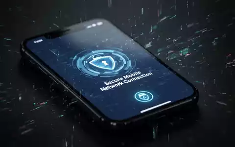 Smartphone-Display mit digitaler Verbindungssymbolik als Metapher für Datensicherheit und Phishing-Gefahren. - Foto: über boerse-global.de