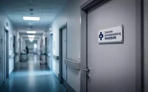 Ein verschlossener Krankenhausflur in einer modernen Klinik, der den Strukturwandel im Gesundheitswesen symbolisiert. - Foto: über boerse-global.de
