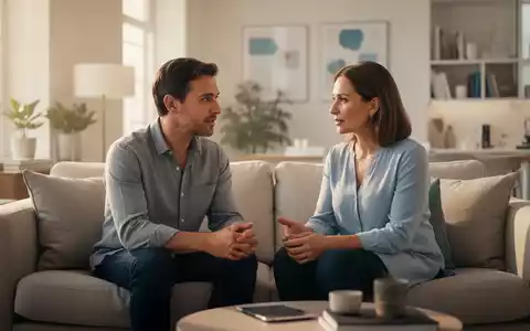 Zwei Personen im Gespräch auf einem Sofa als Symbol für soziale Unterstützung und Resilienz bei chronischen Schmerzen. - Foto: über boerse-global.de