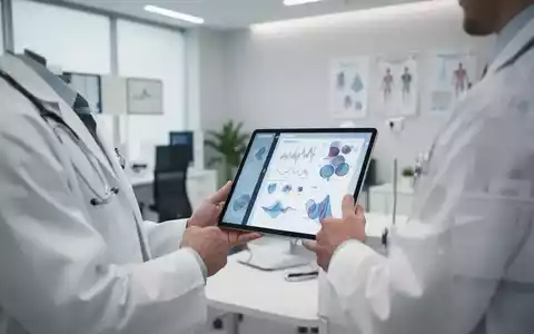 Medizinisches Beratungsgespräch in einer modernen Praxis mit Fokus auf digitale Gesundheitsdaten und Therapieansätze. - Foto: über boerse-global.de