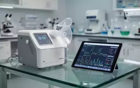 Ein medizinisches Analysegerät für die Atemluft neben einem Tablet mit Stoffwechseldaten in einem modernen Labor. - Foto: über boerse-global.de
