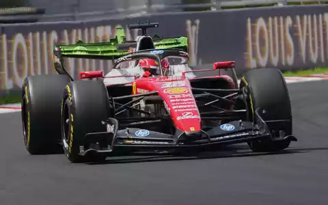 Charles Leclerc ist in Budapest der Schnellste. - Foto: Darko Vojinovic/AP/dpa