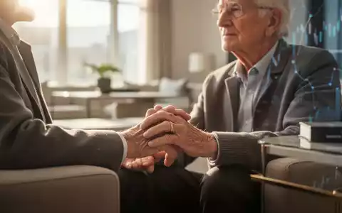 Eine ältere Person sitzt nachdenklich in einem hellen, modern eingerichteten Raum bei Tageslicht. - Foto: über boerse-global.de