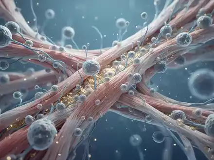 Mikroskopische Darstellung von Muskelzellen und Stammzellen im Rahmen der biologischen Regenerationsforschung. - Foto: über boerse-global.de