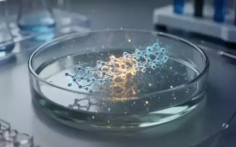 Ein leuchtender Nanosensor unter einem Mikroskop in einem modernen Labor zur Untersuchung der Darmgesundheit. - Foto: über boerse-global.de