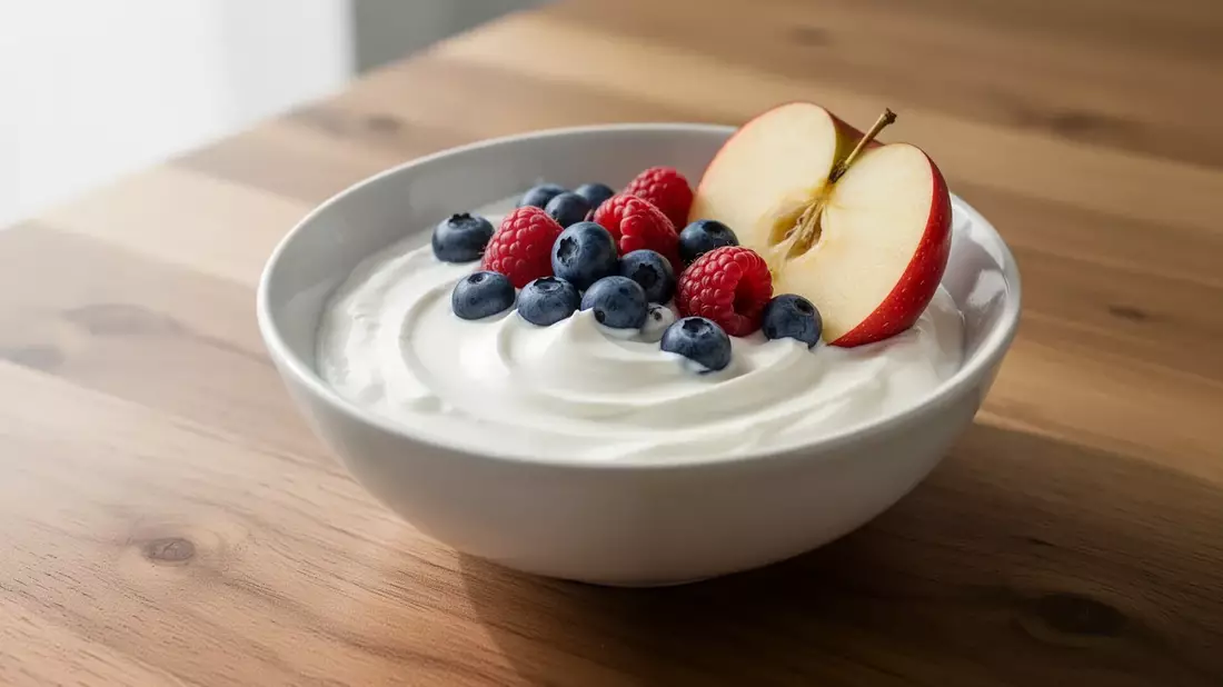 Ernährung für Nieren und Mikrobiom: Joghurt, Obst und Register
