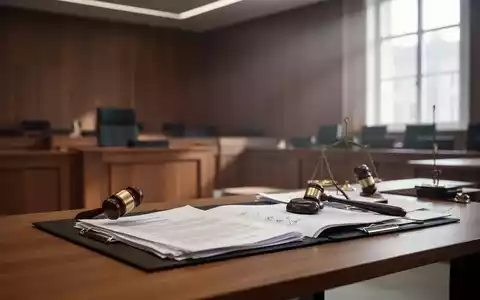 Ein moderner Gerichtssaal mit Dokumenten auf einem Tisch, der die juristische Auseinandersetzung um das Bankgeheimnis symbolisiert. - Foto: über boerse-global.de