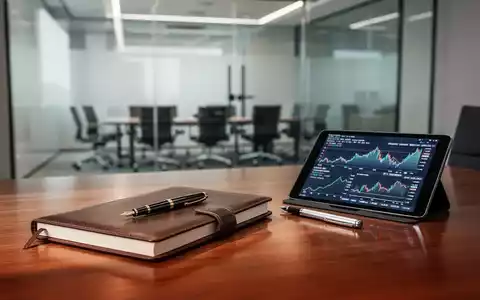 Ein moderner Schreibtisch mit Notizbuch, Füllfederhalter und Tablet, das Finanzdiagramme anzeigt, in einem Büro. - Foto: über boerse-global.de
