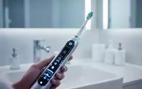 Eine moderne elektrische Zahnbürste in einer hellen, professionellen Badezimmerumgebung als Symbol für moderne Zahnpflege. - Foto: über boerse-global.de