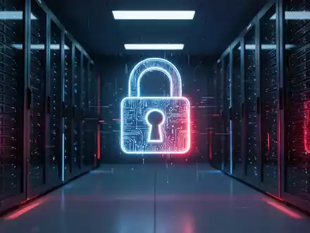 Digitales Vorhängeschloss-Symbol für Cybersicherheitsbedrohungen in moderner Technologieumgebung. - Foto: über boerse-global.de