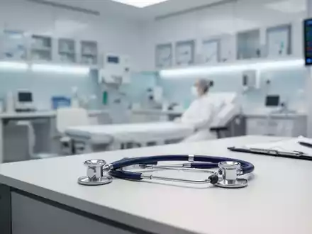 Modernes Behandlungszimmer mit Stethoskop als Symbol für Reformen im deutschen Gesundheitswesen. - Foto: über boerse-global.de