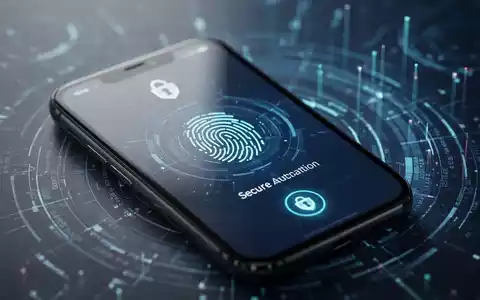 Nahaufnahme eines Smartphone-Bildschirms mit biometrischer Authentifizierungsoberfläche für sicheres Account-Login. - Foto: über boerse-global.de