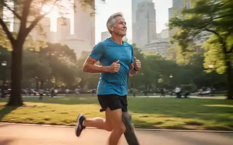 Eine Person beim Joggen in einem sonnigen Park, die Vitalität und mentale Gesundheit symbolisiert. - Foto: über boerse-global.de