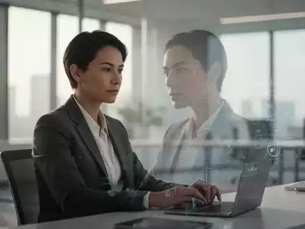 Eine fokussierte Person in einem modernen, hellen Büro, die eine ruhige und ausgeglichene Atmosphäre ausstrahlt. - Foto: über boerse-global.de