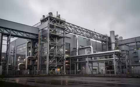 Industriegelände der Indorama-Fabrik in Steinfort vor einem bewölkten Himmel. - Foto: über boerse-global.de