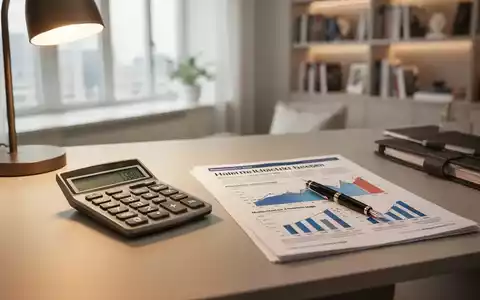 Ein Schreibtisch mit einem Taschenrechner und einer Steuerbroschüre als Symbol für die Rentenbesteuerung. - Foto: über boerse-global.de