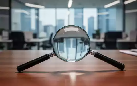 Ein Vergrößerungsglas auf einem Schreibtisch als Symbol für arbeitsrechtliche Überwachung und Datenschutz. - Foto: über boerse-global.de