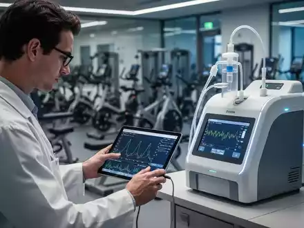 Wissenschaftliche Untersuchung von Stoffwechselprozessen in einem modernen Labor mit Analysegeräten für die Leistungsdiagnostik. - Foto: über boerse-global.de