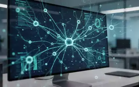 Digitale Benutzeroberfläche mit neuronalen Netzwerkstrukturen als Symbol für KI-Kompetenz und regulatorische Compliance. - Foto: über boerse-global.de