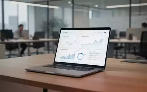 Moderner Arbeitsplatz mit Laptop zur elektronischen Steuererklärung in einer professionellen Büroumgebung. - Foto: über boerse-global.de