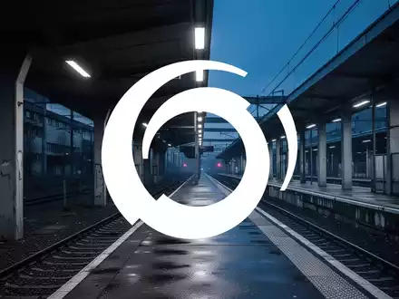 Ein verlassener, moderner Bahnhof bei Dämmerung, der eine Atmosphäre von wirtschaftlicher Stagnation vermittelt. - Foto: über boerse-global.de