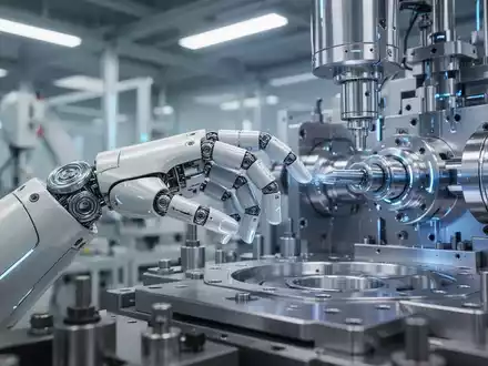 Ein hochmoderner humanoider Roboterarm bei der Arbeit in einer industriellen Produktionsumgebung. - Foto: über boerse-global.de