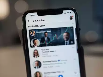 Smartphone-Display mit sozialen Medien vor einem verschwommenen Hintergrund, das die Regulierung digitaler Plattformen symbolisiert. - Foto: über boerse-global.de